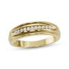 Thumbnail Image 8 of Adore Men's Diamond Wedding Band 1/8 ct tw 10K Yellow Gold