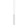 Thumbnail Image 2 of Diamond Graduated Pear Drop Necklace 1/2 ct tw 10K White Gold 18"