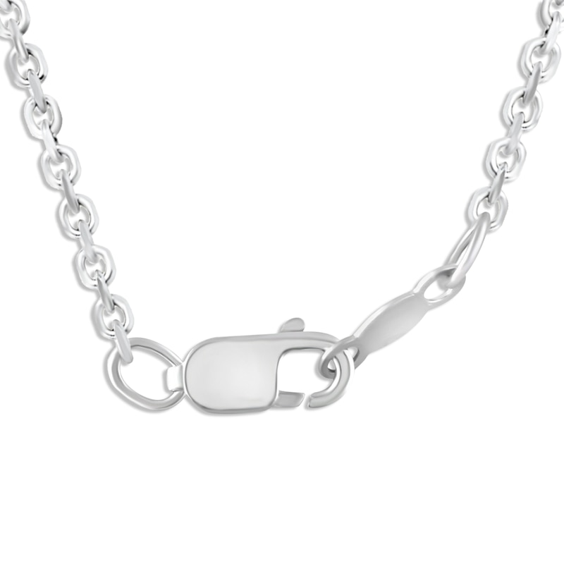 Main Image 5 of Diamond Graduated Pear Drop Necklace 1/2 ct tw 10K White Gold 18"