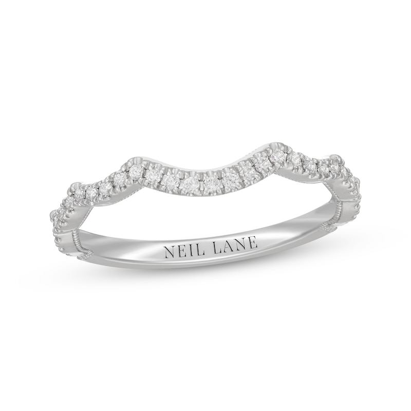 Main Image 1 of Neil Lane Diamond Scalloped Wedding Band 1/5 ct tw 14K White Gold