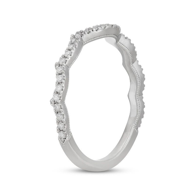 Main Image 2 of Neil Lane Diamond Scalloped Wedding Band 1/5 ct tw 14K White Gold