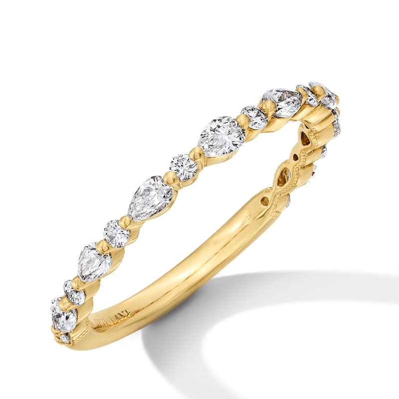 Main Image 1 of Neil Lane Premiere Pear-Shaped & Round-Cut Diamond Anniversary Band 5/8 ct tw 14K Yellow Gold