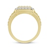 Thumbnail Image 3 of Men's Multi-Diamond Center Grid Ring 1/2 ct tw 10K Yellow Gold