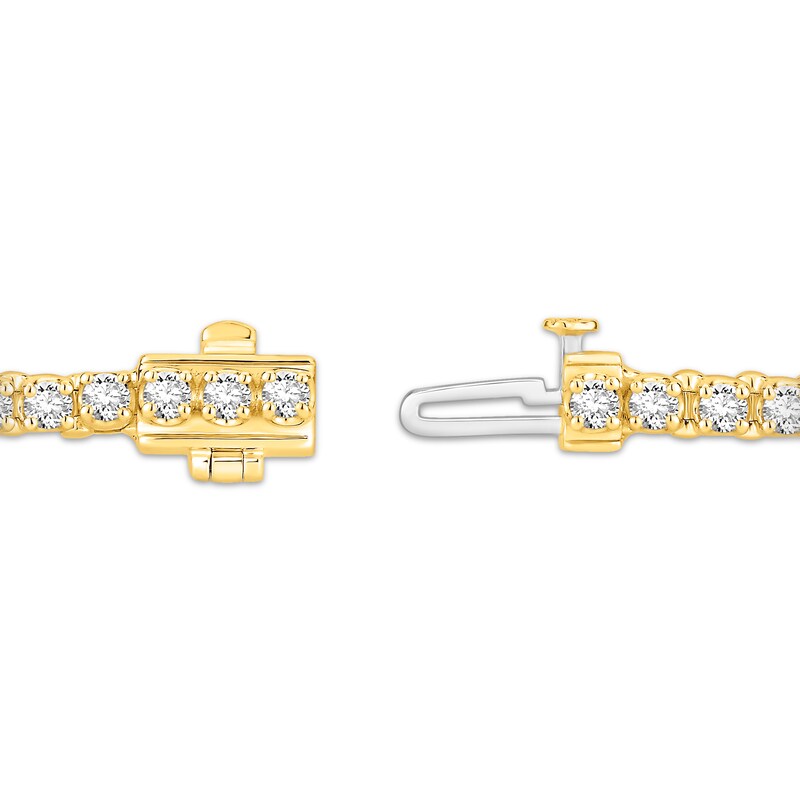 Diamond Tennis Bracelet 3 ct tw 10K Yellow Gold 7"