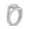 Thumbnail Image 2 of Neil Lane Artistry Pear-Shaped Lab-Grown Diamond Chevron Bridal Set 1-7/8 ct tw 14K White Gold