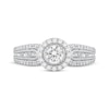 Thumbnail Image 3 of Adore Round-Cut Diamond Halo Engagement Ring 1 ct tw 10K White Gold