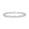 Thumbnail Image 1 of Diamond Infinity Link Bracelet 1/2 ct tw Sterling Silver 7.25"