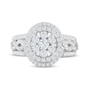 Thumbnail Image 3 of Adore Multi-Diamond Double Halo Engagement Ring 1-1/2 ct tw 14K White Gold
