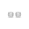 Thumbnail Image 2 of Diamond Solitaire Stud Earrings 1/2 ct tw 10K White Gold (I/I3)