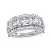 Thumbnail Image 1 of KAY Lab-Grown Diamonds Baguette & Round-Cut Three-Row Ring 2 ct tw 14K White Gold