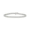 Thumbnail Image 1 of Diamond Scalloped Link Bracelet 1/4 ct tw Sterling Silver 7.25"