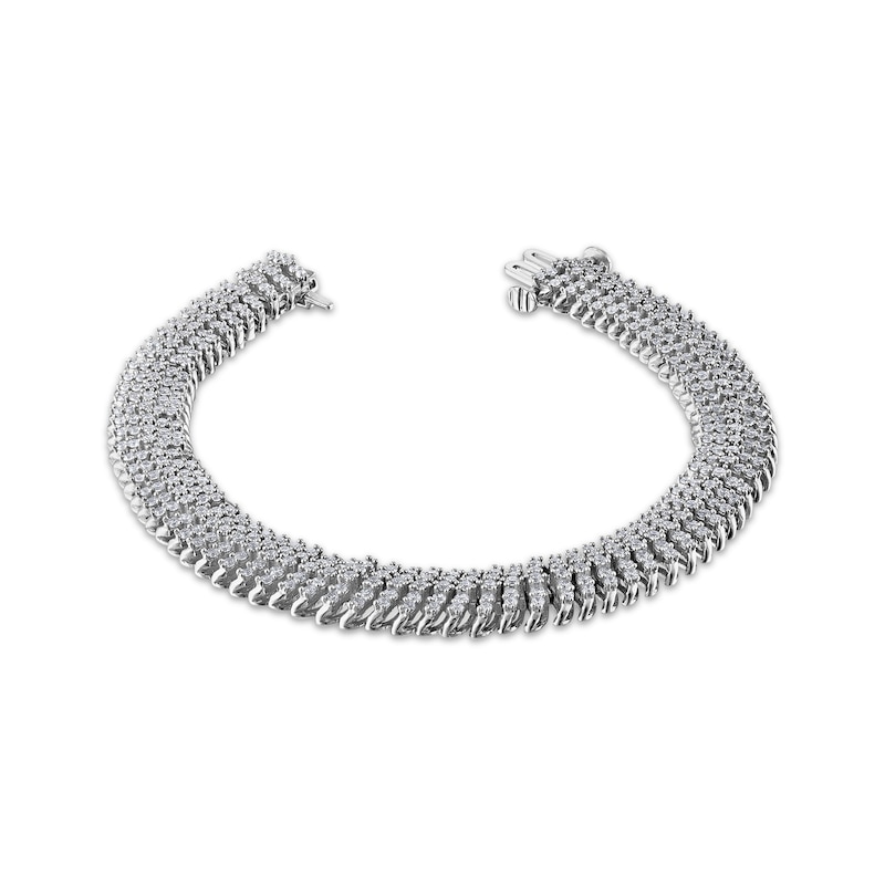 Main Image 1 of Diamond S-Link Bracelet 5 ct tw 14K White Gold 7"