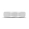Thumbnail Image 3 of Men's Brushed Wedding Band 10K White Gold 6mm