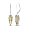 Thumbnail Image 1 of Pear-Shaped Lemon Quartz Drop Earrings Sterling Silver