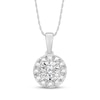 Thumbnail Image 2 of Diamond Halo Gift Set 1/5 ct tw Sterling Silver