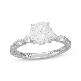 Neil Lane Artistry Round-Cut Lab-Grown Diamond Engagement Ring 2-5/8 ct tw 14K White Gold