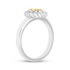 Thumbnail Image 2 of Oval-Cut Citrine Solitaire Twist Frame Ring Sterling Silver