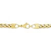Thumbnail Image 3 of 5.75mm Wheat Chain Necklace Yellow & White Ion-Plated Solid Stainless Steel 24"