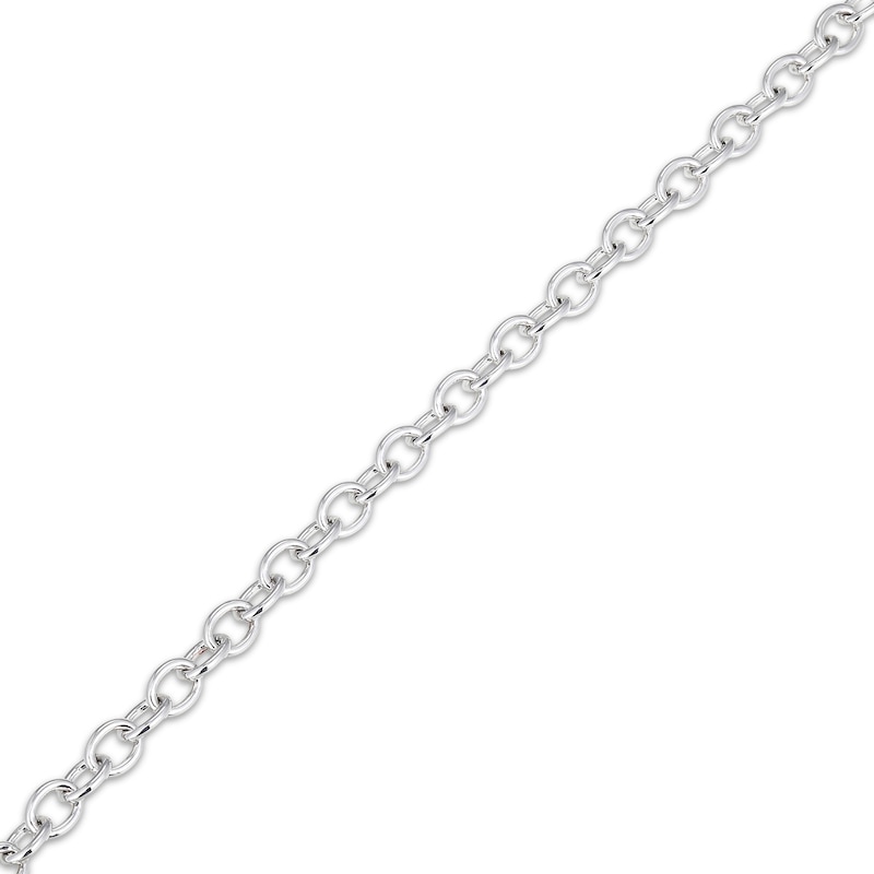 Main Image 3 of Diamond Pavé Heart Toggle Bracelet 1/4 ct tw Sterling Silver 7.25"