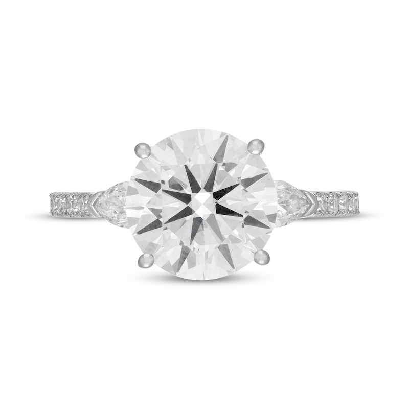 Main Image 3 of Neil Lane Artistry Round-Cut Lab-Grown Diamond Engagement Ring 4-3/4 ct tw 14K White Gold