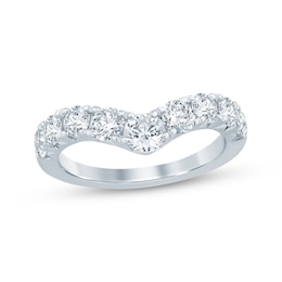 Adore Lab-Grown Diamond Chevron Anniversary Ring 1-1/2 ct tw 14K White Gold