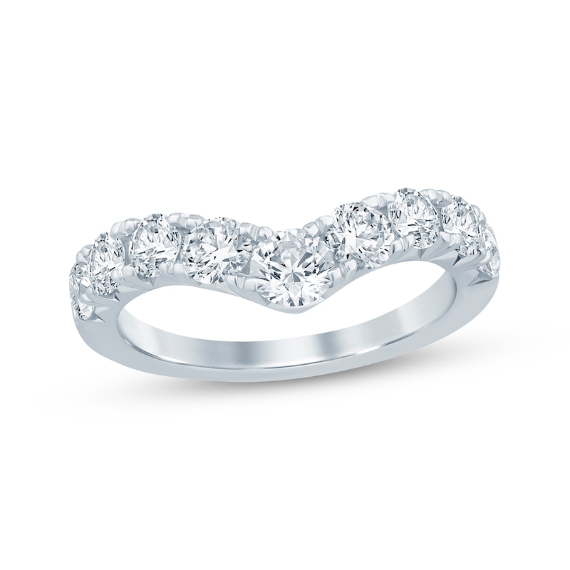 Main Image 1 of Adore Lab-Grown Diamond Chevron Anniversary Ring 1-1/2 ct tw 14K White Gold