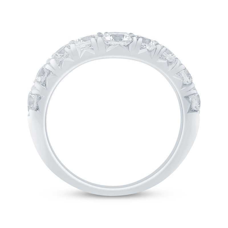 Main Image 3 of Adore Lab-Grown Diamond Chevron Anniversary Ring 1-1/2 ct tw 14K White Gold