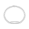 Thumbnail Image 1 of Diamond ID Bracelet 1/4 ct tw Sterling Silver 8"