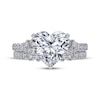 Thumbnail Image 3 of Adore Heart-Shaped Lab-Grown Diamond Bridal Set 2-3/4 ct tw 14K White Gold