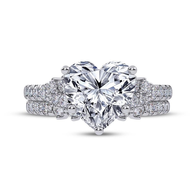 Main Image 3 of Adore Heart-Shaped Lab-Grown Diamond Bridal Set 2-3/4 ct tw 14K White Gold