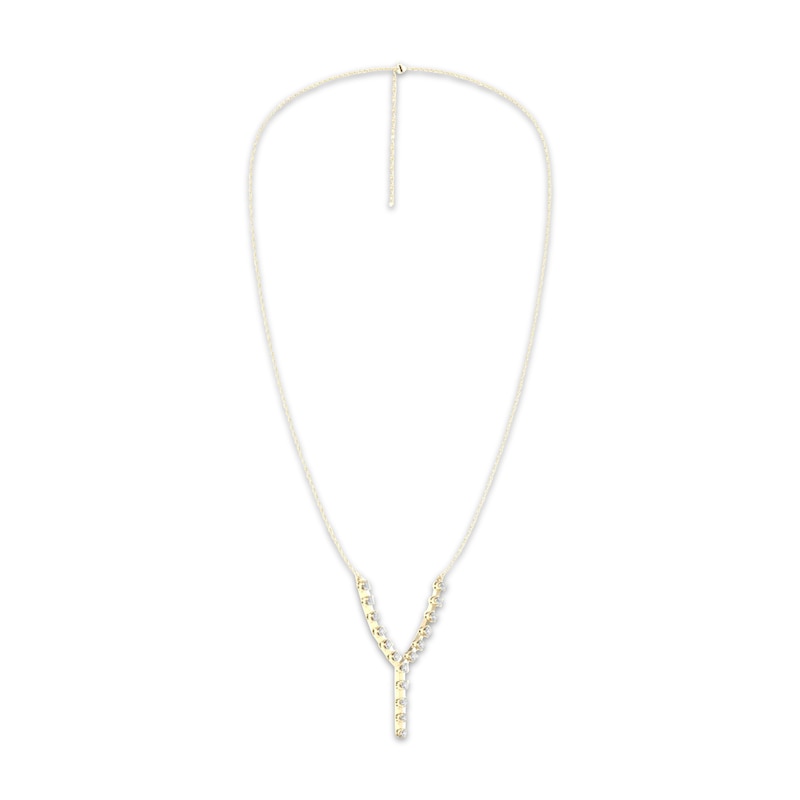 Main Image 3 of Diamond Y-Drop Necklace 1 ct tw 10K Yellow Gold 17"