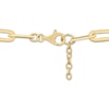 Thumbnail Image 3 of 8mm Paperclip Chain Bracelet 24K Yellow Gold Vermeil Solid Sterling Silver 7.5"