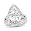 Thumbnail Image 1 of Adore Lab-Grown Diamonds Pear-Shaped Halo Bridal Set 8-1/3 ct tw 14K White Gold