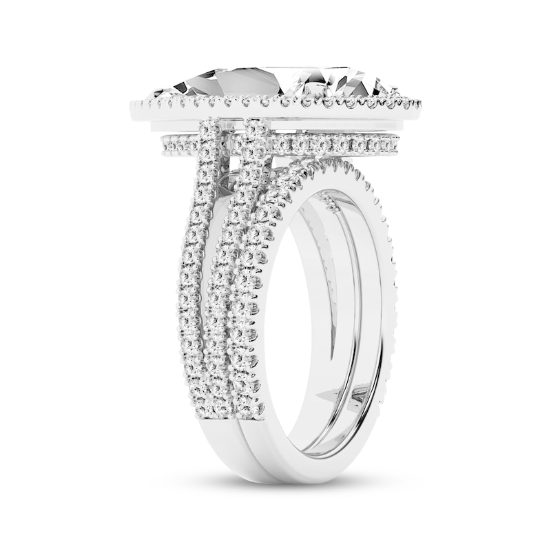 Main Image 2 of Adore Lab-Grown Diamonds Pear-Shaped Halo Bridal Set 8-1/3 ct tw 14K White Gold