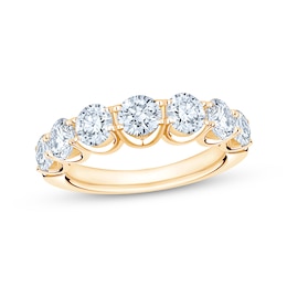 Adore Lab-Grown Diamonds Seven-Stone Anniversary Ring 2 ct tw 14K Yellow Gold
