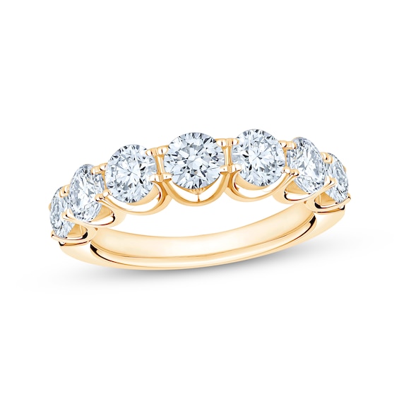 Adore Lab-Grown Diamonds Seven-Stone Anniversary Ring 2 ct tw 14K Yellow Gold