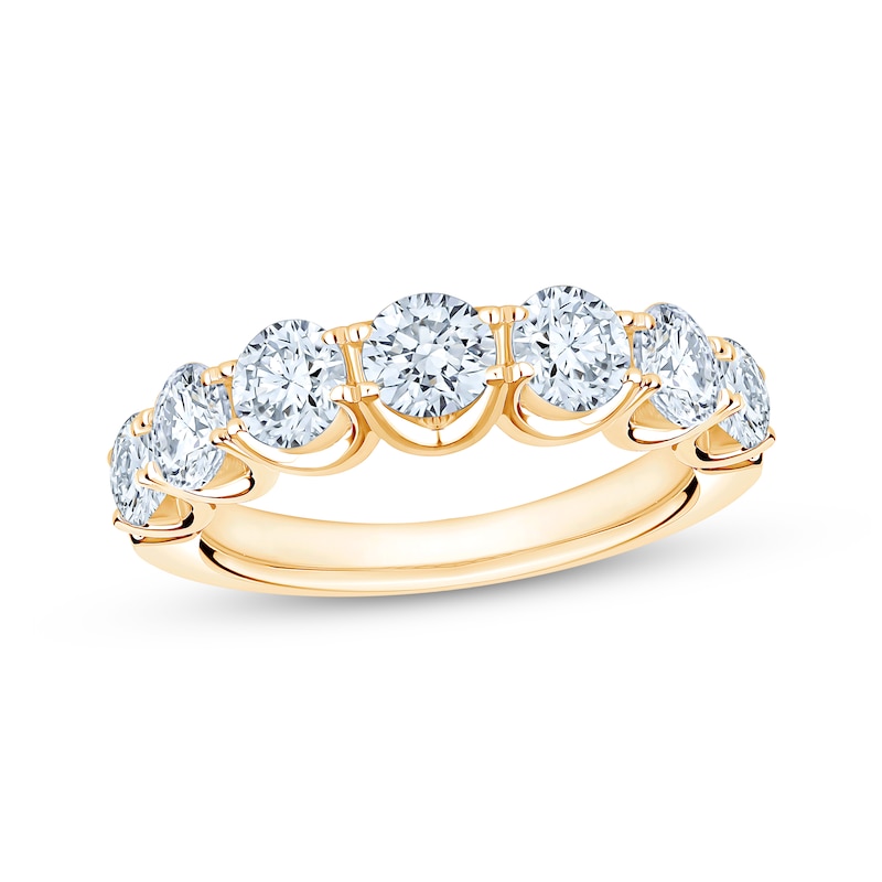 Main Image 1 of Adore Lab-Grown Diamonds Seven-Stone Anniversary Ring 2 ct tw 14K Yellow Gold