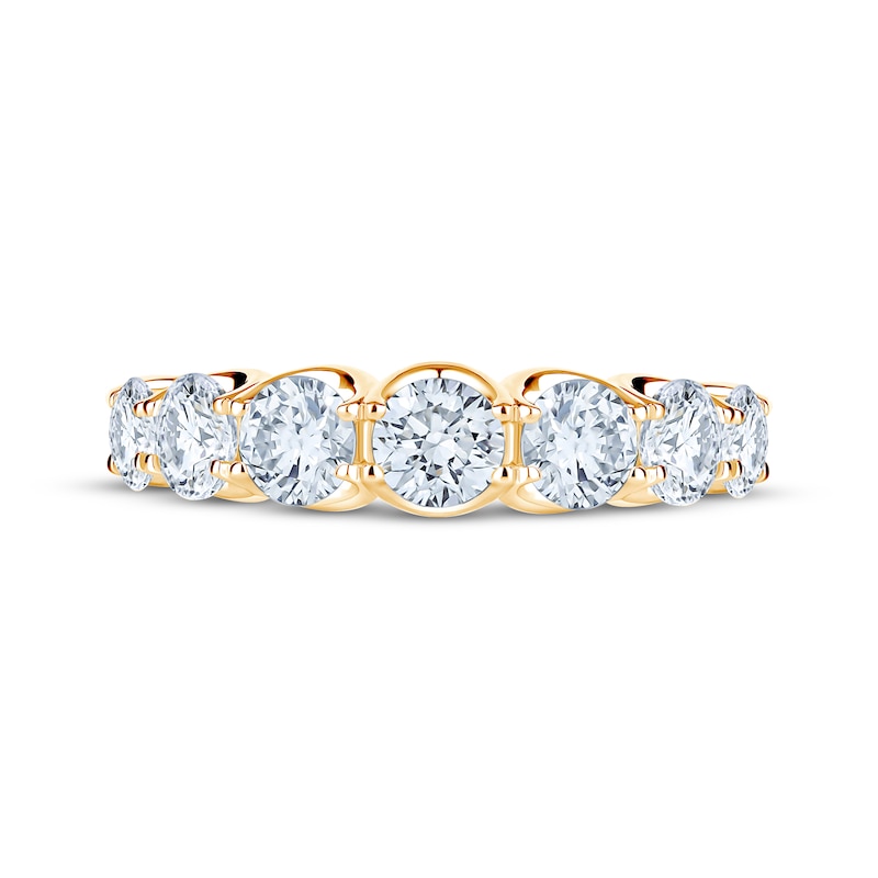 Main Image 4 of Adore Lab-Grown Diamonds Seven-Stone Anniversary Ring 2 ct tw 14K Yellow Gold