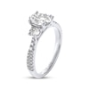 Thumbnail Image 2 of THE LEO Legacy Lab-Grown Diamond Oval-Cut Three-Stone Engagement Ring 1-1/2 ct tw 14K White Gold
