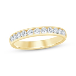 Adore Lab-Grown Diamonds Channel-Set Anniversary Ring 1/2 ct tw 14K Yellow Gold