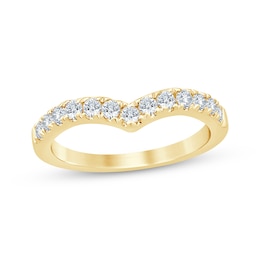 Adore Lab-Grown Diamonds Chevron Contour Ring 1/2 ct tw 14K Yellow Gold