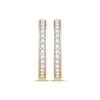 Thumbnail Image 2 of Diamond Hoop Earrings 3/8 ct tw 10K Yellow Gold