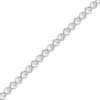 Thumbnail Image 2 of Diamond Heart Link Bracelet 1/2 ct tw Sterling Silver 7"