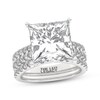 Thumbnail Image 1 of THE LEO Legacy Lab-Grown Diamond Princess-Cut Bridal Set 9-1/4 ct tw 14K White Gold