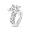 Thumbnail Image 2 of THE LEO Legacy Lab-Grown Diamond Princess-Cut Bridal Set 9-1/4 ct tw 14K White Gold