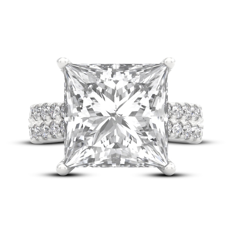 Main Image 6 of THE LEO Legacy Lab-Grown Diamond Princess-Cut Engagement Ring 9 ct tw 14K White Gold