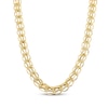 Thumbnail Image 1 of V Circle Chain Necklace 8.9mm Hollow 10K Yellow Gold 18"