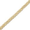 Thumbnail Image 2 of V Circle Chain Necklace 8.9mm Hollow 10K Yellow Gold 18"