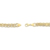 Thumbnail Image 3 of V Circle Chain Necklace 8.9mm Hollow 10K Yellow Gold 18"