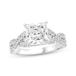 Adore Lab-Grown Diamonds Princess-Cut Engagement Ring 4 ct tw 14K White Gold